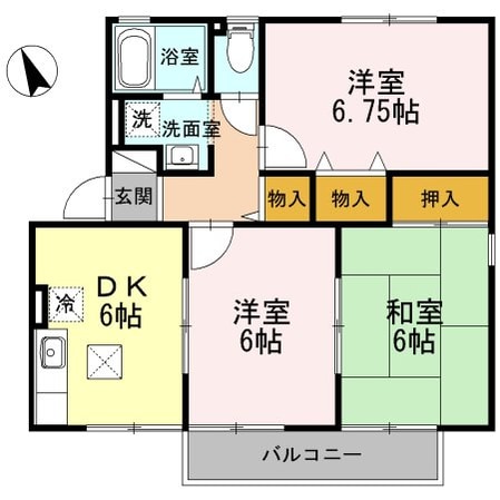 ハイカムール沢村の物件間取画像